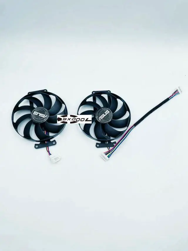Alt view image 2 of 5 - 87MM T129215BU DC12V 050AMP Graphics card fan for ASUS GTX1660 O6G GAMING  1660Ti/S RTX2060 2070 daul fan Long bracket style