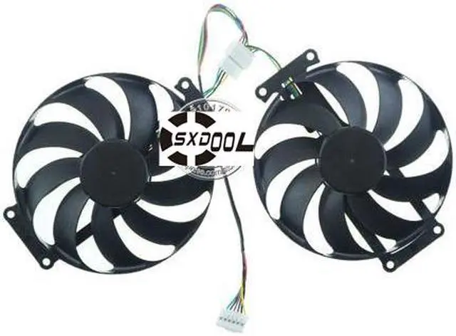 Alt view image 5 of 5 - 87MM T129215BU DC12V 050AMP Graphics card fan for ASUS GTX1660 O6G GAMING  1660Ti/S RTX2060 2070 daul fan Long bracket style