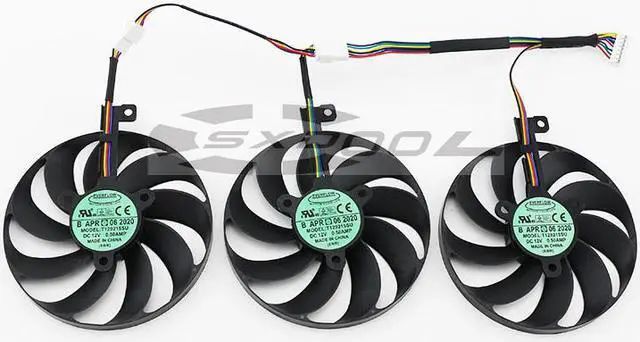 Alt view image 2 of 4 - New For ASUS ROG STRIX RTX2060 2070S/2080Ti RX5700XT graphics fan 85mm T129215SU 12V