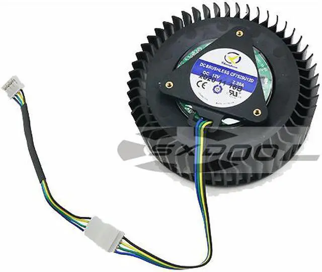 Alt view image 3 of 5 - For ASUS RTX 2060 2070 2080ti Turbo public graphics card turbo fan CF7525U12D 12V 2.2A ,Diameter: 78mm,Hole distance: 37mm