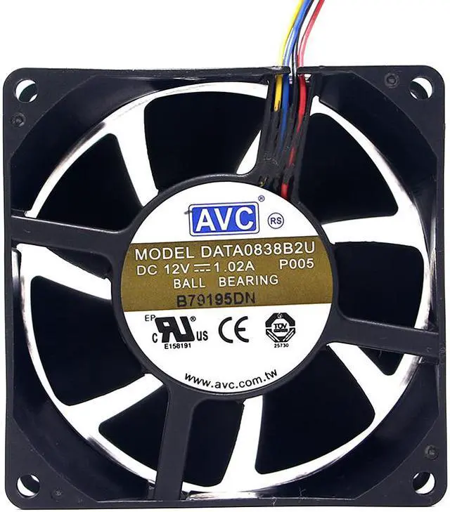 Main image of 80mm 8cm Powerful High Speed Computer Cooling Fan,for AVC DATA0838B2U 8038 80X80X38mm DC 12V 1.02A