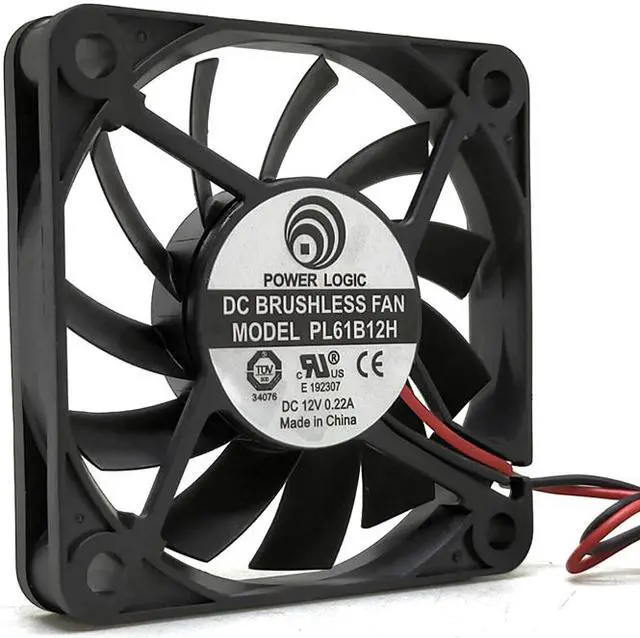 Main image of 60MM 6cm Slim 10mm Cooling Fan for POWER LOGIC 6010 60X60X10mm 12V PL61B12H 2wire Server Inverter PC Fans