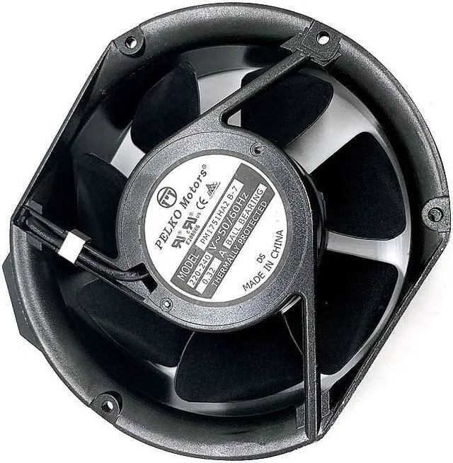 Alt view image 4 of 4 - PM1751HA2 B-7 PM1751HA2B-7 220-240V 172mm 17250 AC 220V Dual Ball Bearing Industrial Cabinet Distribution Box Fume Exhaust Cooling Fan