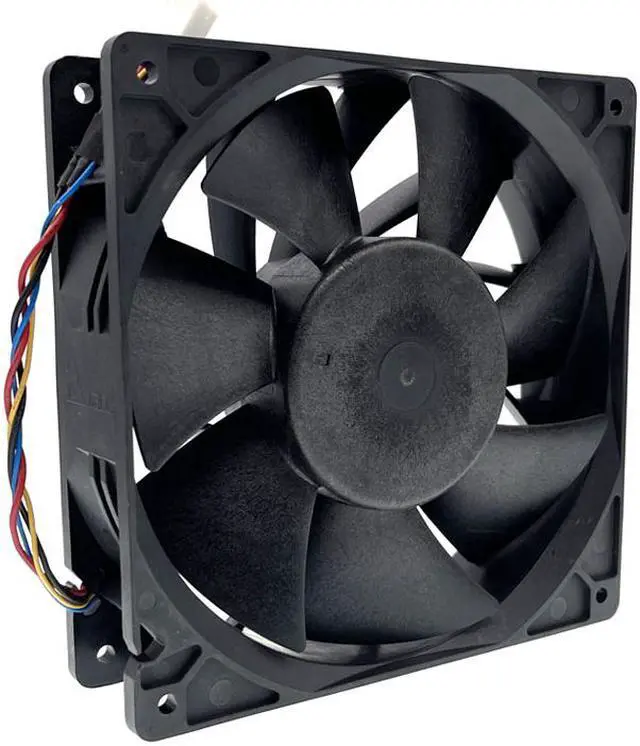 Alt view image 4 of 5 - 14cm 7500rpm Mining High Speed CFM Airflow Cooling Fan PFC1412HE-00 for M30 M31S 140x140x38 mm DC 12V 9A 6-P 6-Pin Dual Ball