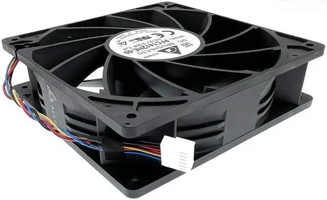 Alt view image 5 of 5 - 14cm 7500rpm Mining High Speed CFM Airflow Cooling Fan PFC1412HE-00 for M30 M31S 140x140x38 mm DC 12V 9A 6-P 6-Pin Dual Ball