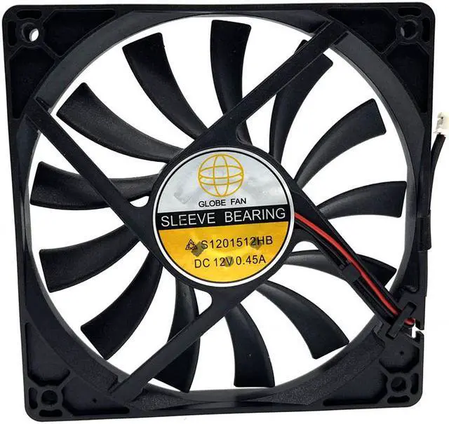Alt view image 2 of 4 - S1201512HB 120mm 15mm Slim Computer PC Cooling Fan,120X120X15mm DC 12V Sleeve Bearing 0.42A High Speed CFM Cooler