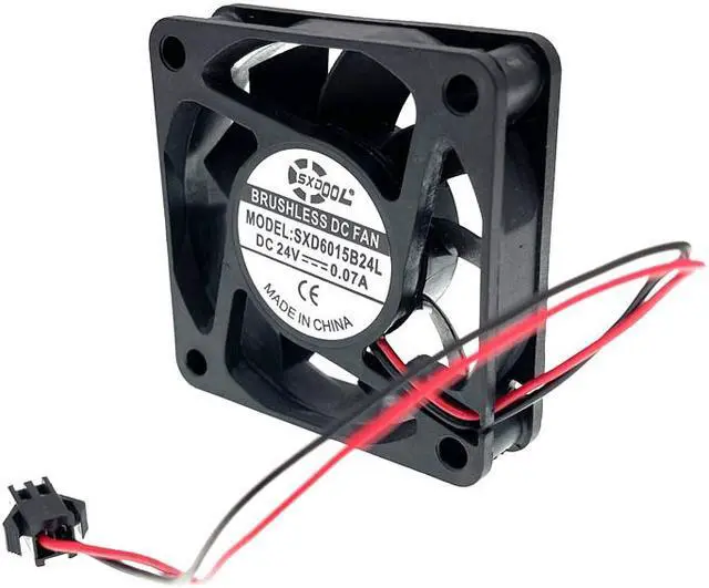 Alt view image 3 of 4 - 24V Cooling Fan 60mm 6cm Dual Ball Bearing Mute Quiet Silent Computer PC Fan with SM-2Pin SXD6015B24L 60X60X15 6015