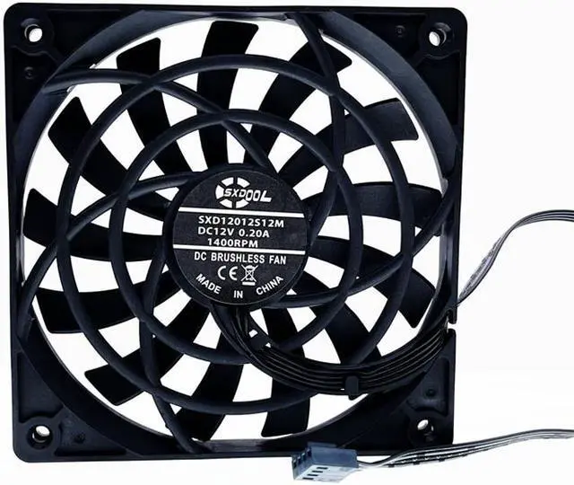 Alt view image 3 of 5 - Mute 120mm 12cm PWM Cooling Fan Slim 12mm,New 120X120X12mm DC 12V 0.20A 1400RPM Computer PC Case Chassis Cooler Quiet Low Noise