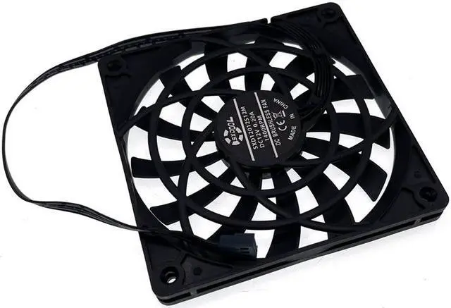 Alt view image 4 of 5 - Mute 120mm 12cm PWM Cooling Fan Slim 12mm,New 120X120X12mm DC 12V 0.20A 1400RPM Computer PC Case Chassis Cooler Quiet Low Noise