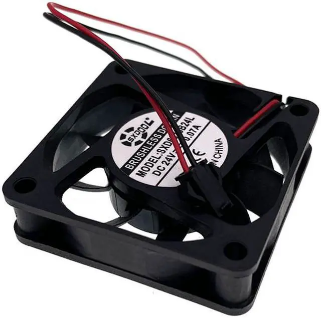 Alt view image 2 of 4 - 24V Cooling Fan 60mm 6cm Dual Ball Bearing Mute Quiet Silent Computer PC Fan with SM-2Pin SXD6015B24L 60X60X15 6015