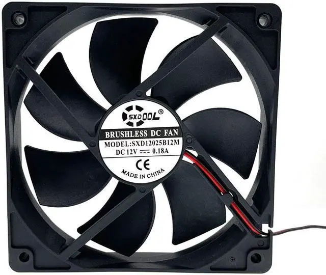 Alt view image 3 of 3 - 120mm 12025 DC 12V 0.50A PC CPU Cooling Fan 120x120x25mm Dual Ball Bearing 3300 Rpm,High Speed