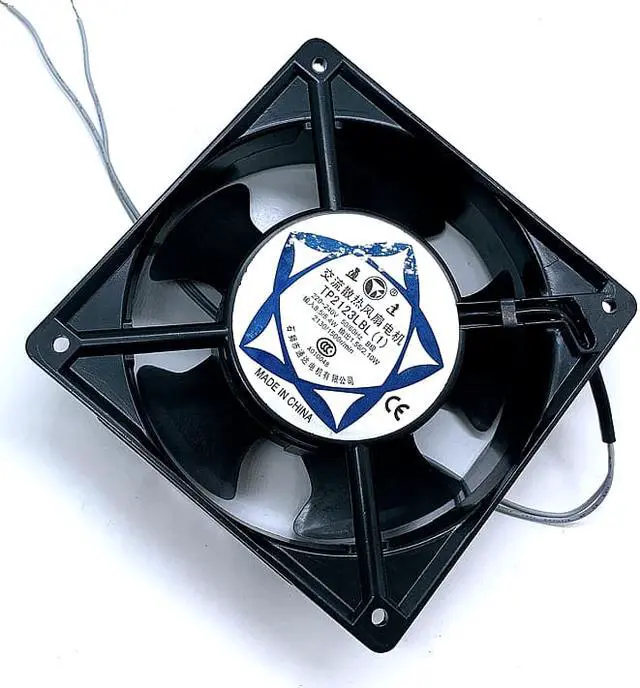 Alt view image 3 of 5 - tp2123lbl 120mm 12cm AC 220V 12038 220V 240V Industrial Cabinet Solder Smoke Exhaust Cooling Fan 12cm Double Ball Axial Flow Fan