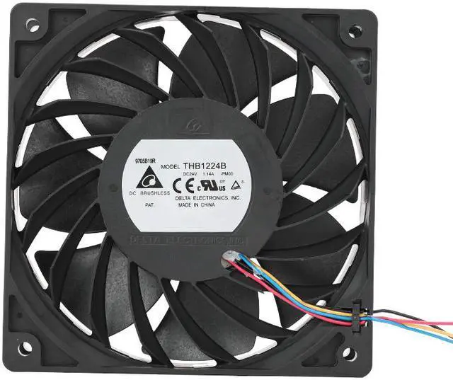 Main image of THB1224B-PM00 DC 24V 1.14A 12025 Delta 12cm 120mm 120X120X25mm Server Cooling Fan