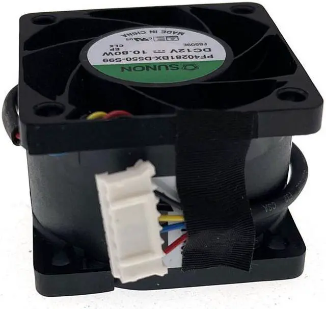 Alt view image 2 of 5 - New 40mm 4cm High Speed CFM Case Cooling Fan,PF40281BX-D550-S99 for Sunon 40X40X28mm 4028 12V 10.80W 20000RPM 4wire Mini Fans
