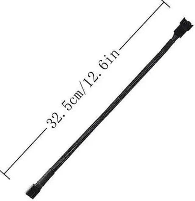 Alt view image 2 of 4 - 10Pack 4-Pin Case Male to Female PWM Fan Splitter Cable 10.6inch Sleeved Braided Adapter Computer PC Fan Power Extension Cable Converter for Computer ATX Case Compatible 3-Pin/4-Pin Cooling Fan Cable