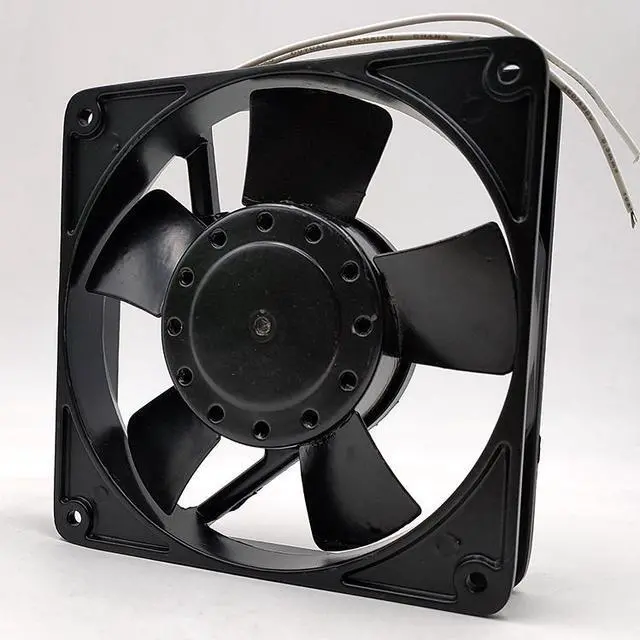 Alt view image 6 of 6 - U12AM AC 220V 14/12W Ikura Fan All Full Metal Fan 12cm 12025 High Temperature Resistant Cabinet Industrial Case Fans