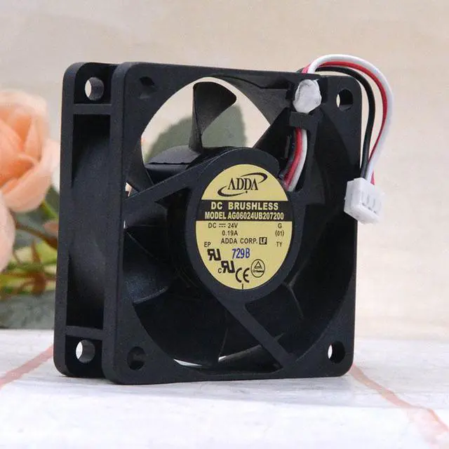 Main image of AG0624UB207200 DC 24V 0.19A 6cm 60mm Fans ADDA 6020 Frequency Converter Stalling Alarm Server Case Fan
