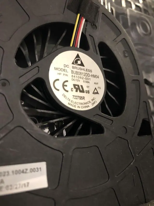 Alt view image 4 of 4 - Original Delta BUB0812DD-HM04 12V 0.58A turbo cooling fan