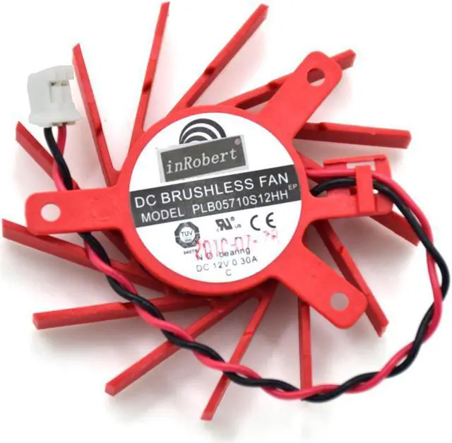 Alt view image 2 of 5 - NEW PLB05710S12HH 50MM 27*35*35mm 2PIN Cooler Fan For ATI AMD HD5550 HD5570 HD5670 V4800 firepro v4900 Graphic Cards Cooling
