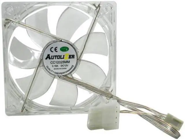 Alt view image 5 of 5 - Purple Quad 4-LED Light Neon Quite Clear 120mm PC Computer Case Cooling Fan Mod