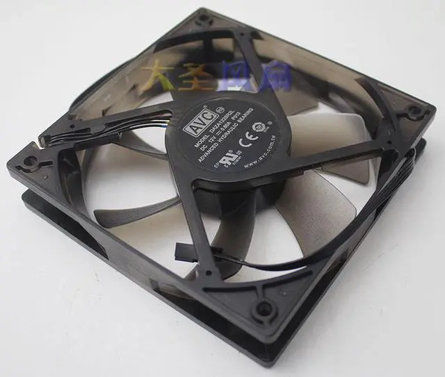 Alt view image 3 of 4 - Original For Lenovo AVC DAZA1225R2L 12CM 12025 high wind volume mute 4-wire temperature control CPU fan