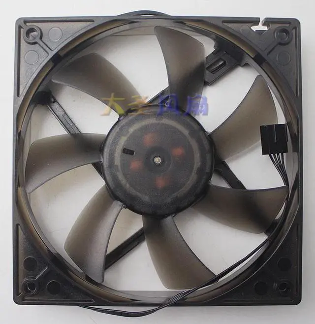Alt view image 2 of 4 - Original For Lenovo AVC DAZA1225R2L 12CM 12025 high wind volume mute 4-wire temperature control CPU fan