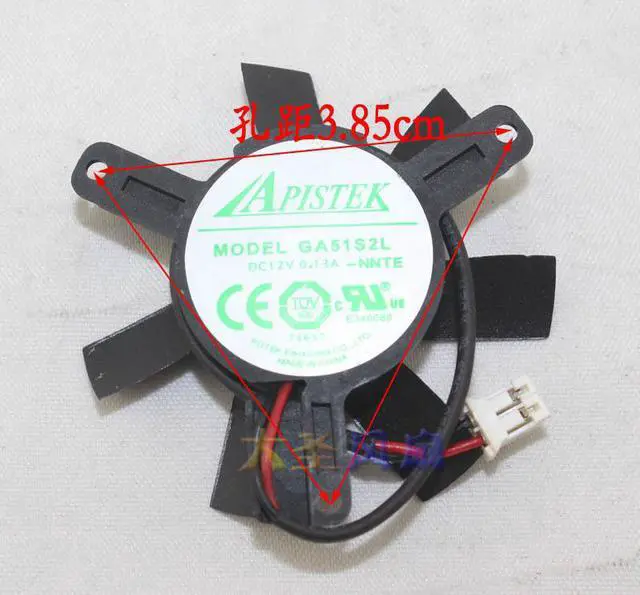 Alt view image 3 of 3 - For Sapphire HD6570 1G Platinum Edition GA51S2L Graphics Fan