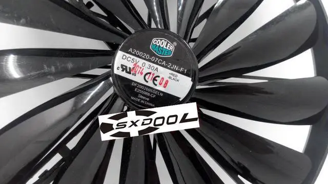 Alt view image 2 of 5 - 5V USB cooling fan Cooler Master A20020-07CA-2JN-F1 5V 0.30A 20CM 20020 round cooler