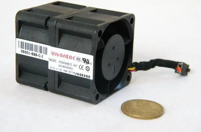 Alt view image 4 of 4 - IFD04048B12-A01 Ultra Violence DC 12V 1.9A 4CM Server Inverter High Speed Airflow Cooling Fan 6033B0005001