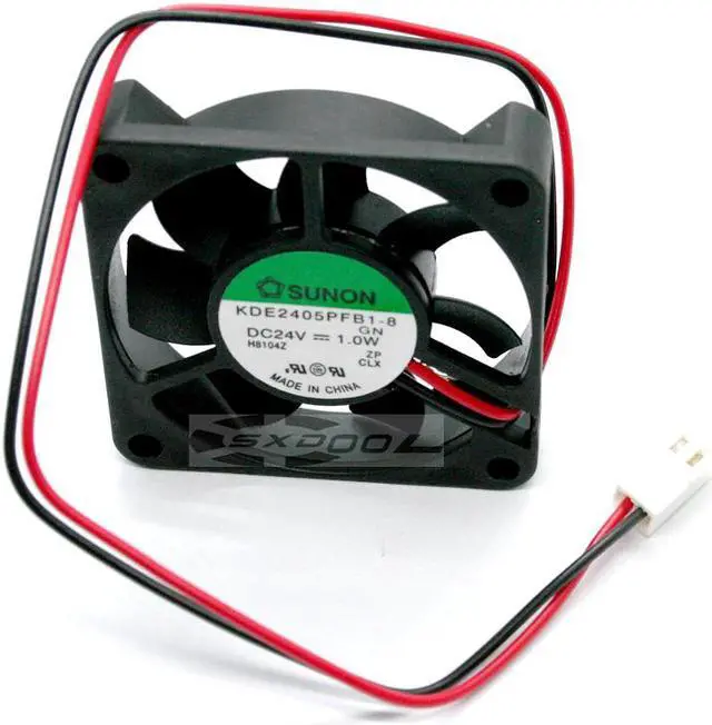 Alt view image 2 of 4 - NEW SUNON KDE2405PFB1-8   5cm 5010 50*50*10mm DC24V 1.0 W 2-line 2-pin cooling fan