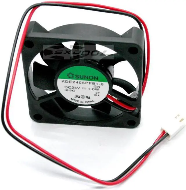 Alt view image 4 of 4 - NEW SUNON KDE2405PFB1-8   5cm 5010 50*50*10mm DC24V 1.0 W 2-line 2-pin cooling fan