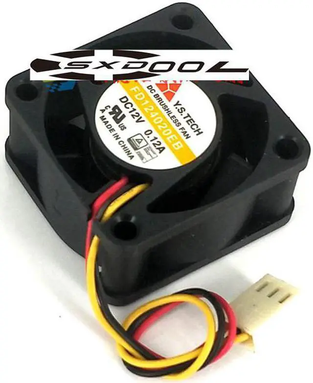 Main image of Original Y.S.TECH FD124020EB 12V 4CM 4020 3-wire 3-pin cooling fan