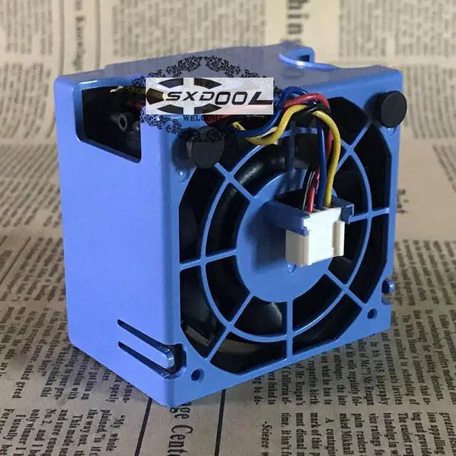 Alt view image 4 of 5 - Original server fan 2B06038B12S 23.10535.001 fan with blue basket holder , AVC 6cm 6038 DC12V 1.8A a large air cooler 4wires PWM cooling fan