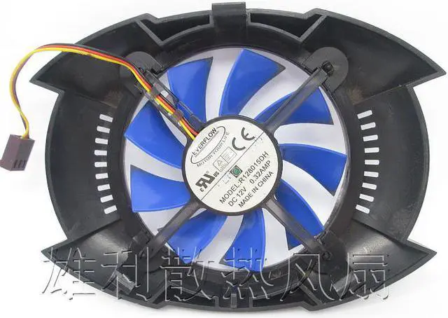 Main image of For GALAXY GTS450 GTX550Ti graphics card fan R128015DH DC12V 0.32A graphics card fan
