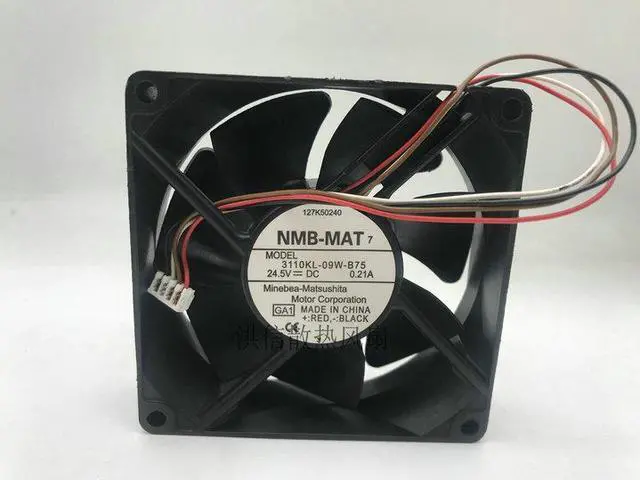 Main image of Original NMB 3110KL-09W-B75 24.5V 0.21A 8cm 80mm 8025 80*80*25MM 4Pin Four Wire for Copy Machine Cooling Fan