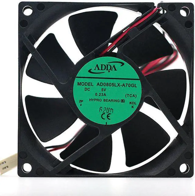 Main image of 80mm DC 5V Cooling Fan,for ADDA AD0805LX-A70GL DC5V 0.23A 8025 8CM 80*80*25mm Cooling Fan Cooler