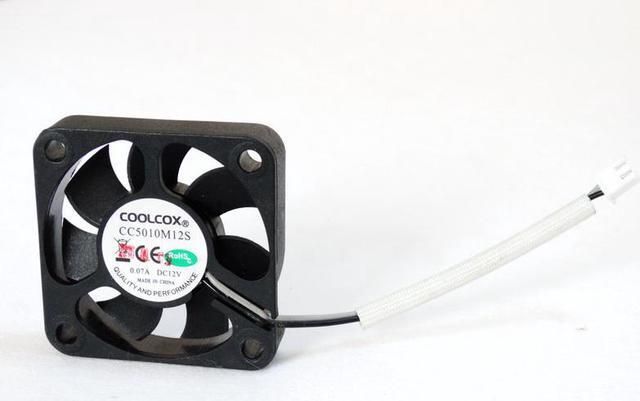 Alt view image 2 of 4 - Mute 50mm 5cm Cooling Fan, for COOLCOX CC5010M12S DC 12V 0.07A 5CM 50x50x10MM 2Line Computer Silent Small Mini Cooling Fan