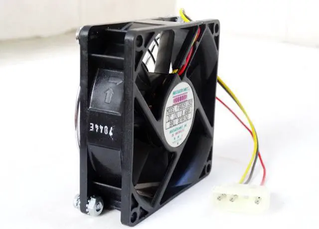 Alt view image 2 of 5 - F8025X12B2 for Mechatronics 80mm 8cm 80X80X25mm DC 12V 0.48A 8025 High Speed Chassis Cooling Fan