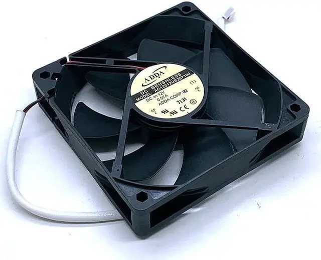 Alt view image 4 of 4 - AG12012UB257100 ADDA 12V 12025 12CM 120mm Dual Ball Bearing 3600RPM 106CFM High Speed Air Flow Case Cooling Fan