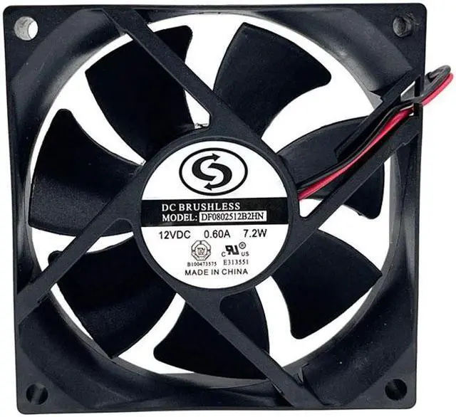 Alt view image 2 of 5 - DF0802512B2HN For Ant S9 S7 Shenma Ebang E12+ 8025 80mm 0.60A 7.2W 12V high speed power converter cooling fan