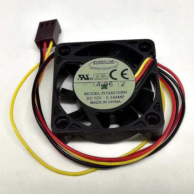 Alt view image 4 of 4 - 40mm 4cm Fan for Everflow 4010 R124010BH 12V Frequency Converter Computer CPU North South Bridge Power Supply Chassis Cooling