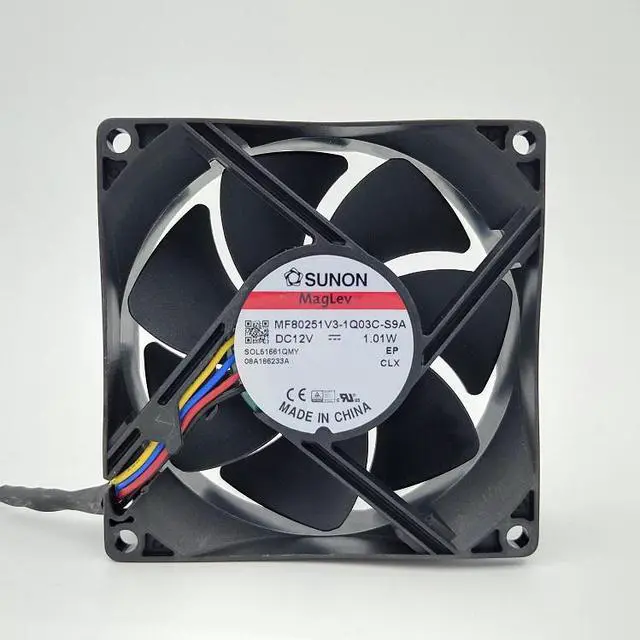 Main image of 80mm Mute Pwm Cpu PC Cooling Fan,Sunon MF80251V3-1Q03C-S9A 80X80X25mm 12V 1.01W 4P 4Wire Water Cool Fans Quiet Low Noise