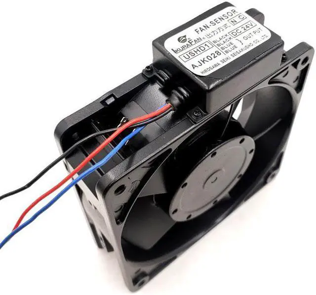 Alt view image 5 of 7 - 120mm AC 100V Metal Cooling Fan Ikura USMD1-UHS4506W 120X120X38mm 12cm 12038 20/18W High Tempreture Resistance