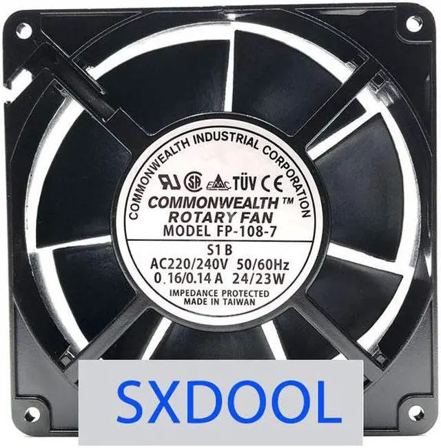 Main image of FP-108-7 12738 AC220V 127mm 12.7cm 220V Dual Ball Bearing 127X127X38mm Industrial Case Cabinets Cooling Fan