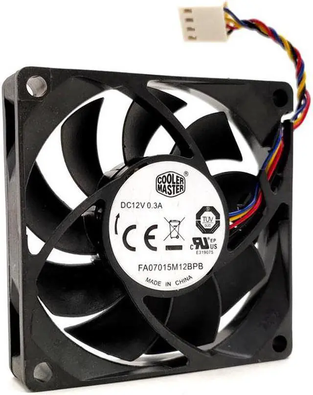 Alt view image 3 of 5 - 70mm 7cm Cpu PWM Mute Cooling Fan, FA07015M12BPB 7015 70X70X15mm DC 12V 0.3A Quiet Silent Low Noise Computer PC Fans