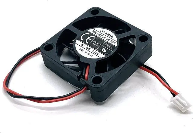 Alt view image 4 of 4 - 40mm 24V Cooling Fan 4CM 4010 EFS-04D24L 24VDC 40X40X10mm Server Inverter Fans