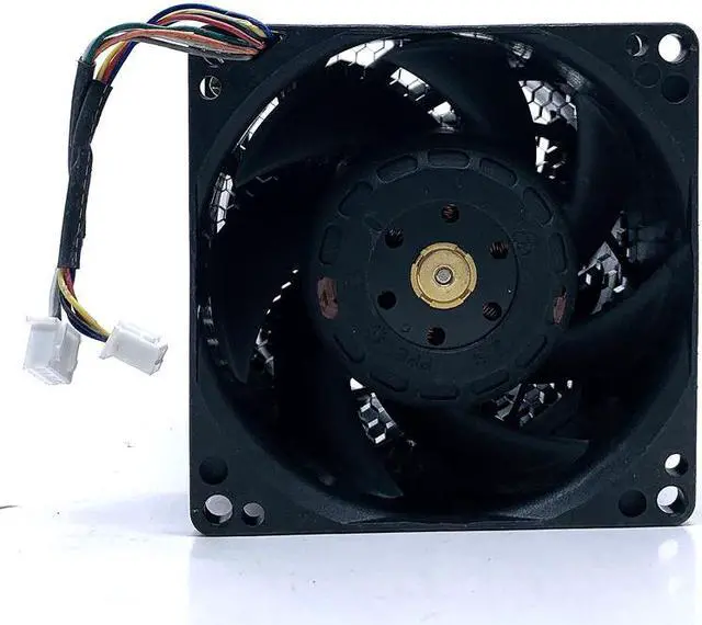 Alt view image 3 of 4 - DFPL0880B8U 48V High Speed Powerful DC Cooling Fan for AVC 8080 Violent Automobile Supercharged Double Motor 4.5A 8CM Fans