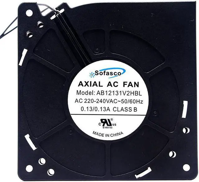 Alt view image 2 of 3 - 120mm 12cm AC Blower AB12131V2HBL Turbo Blower 120X120X32mm AC 220V 240V 0.13A Cooling Fan