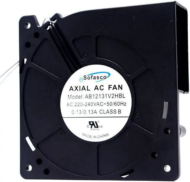 Main image of 120mm 12cm AC Blower AB12131V2HBL Turbo Blower 120X120X32mm AC 220V 240V 0.13A Cooling Fan