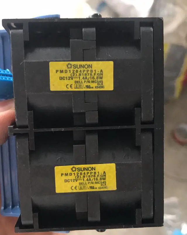 Alt view image 2 of 4 - SUNON PMD1204PPB1-A DC12V 1.4A 16.8W  1 Pair 12-pin cooling fan 2U